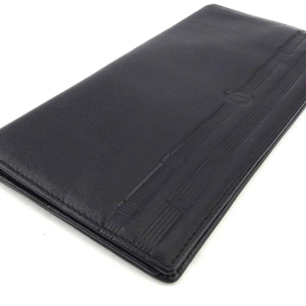 Dior Long Wallet logo leather Auth used E1624